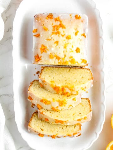 Orange loaf cake.