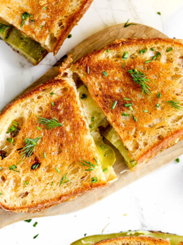 Pickle grilled cheese.