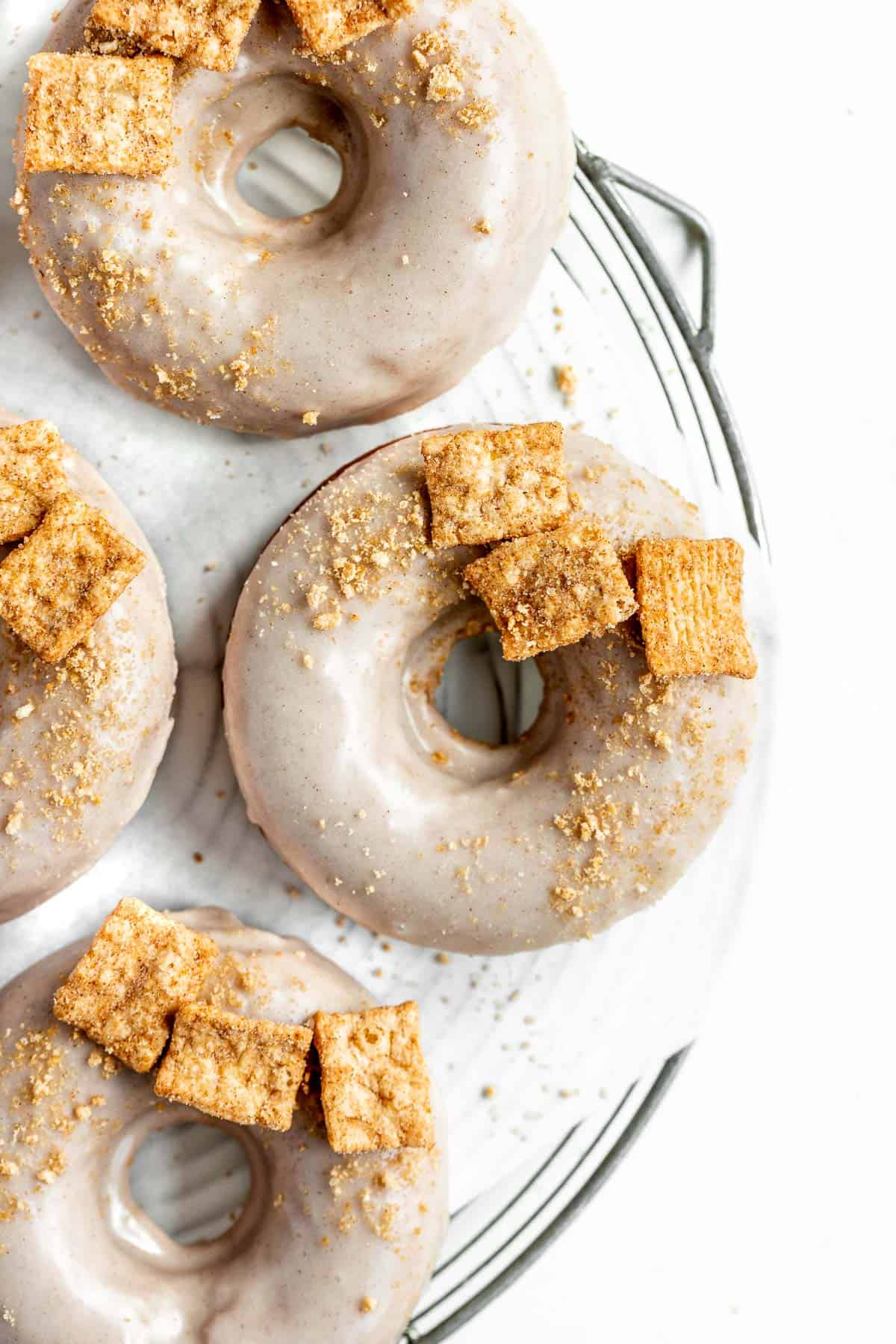 Cinnamon Toast Crunch donuts finished.